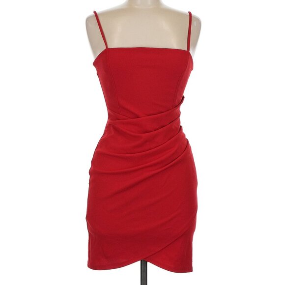 Windsor red bodycon crepe minidress, size S - Picture 1 of 7